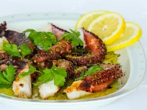 Pulpo cocido al estilo griego