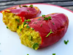 Guacamole con pimientos asados