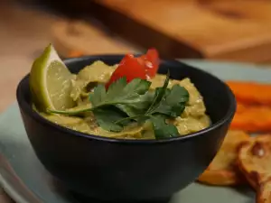 Guacamole con verduras asadas