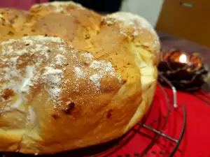 Pan con cebolla y queso crema