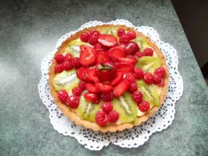 Tarta italiana de fresa y frambuesa