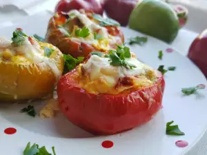 Pimientos rellenos al horno