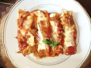 Canelones de carne al horno