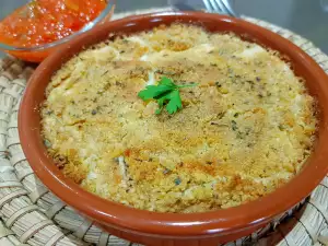 Queso al horno con costra crujiente