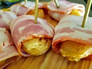 Queso rebozado con bacon