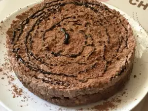 Tarta de queso con chocolate cetogénica