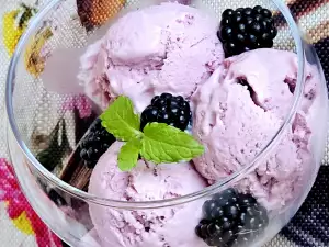 Helado de mora cetogénico