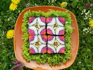 Gimbap (Kimbap) mosaico de primavera