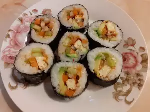 Gimbap con verduras