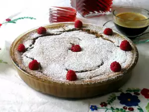 Clafoutis de chocolate y ciruelas