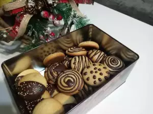 Pastas de té con canela y chocolate para Navidad