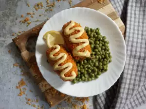 Cordon bleu con salsa mayonesa