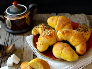 Bollos de brioche con masa madre