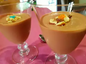 Crema de castañas con chocolate y nata