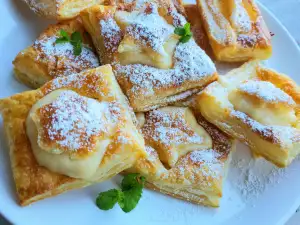 Hojaldres con crema pastelera