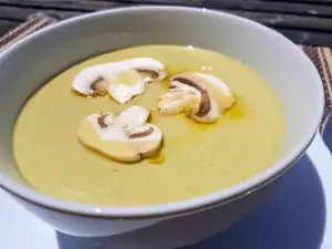 Crema de brócoli y champiñones