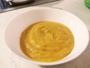 Crema de garbanzos y guisantes