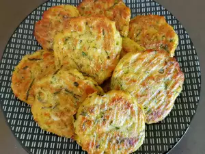 Hamburguesas de calabacín al horno (con harina de maíz)