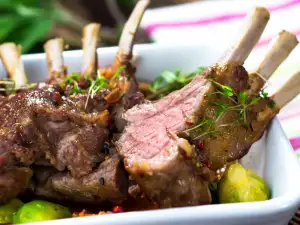 Costillas de cordero asadas con mantequilla