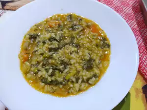 Acedera con arroz