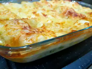 Lasaña de pollo con bechamel