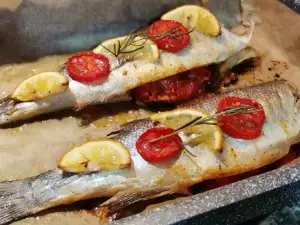 Lubina rellena al horno