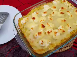 Gratinado de patatas con puerros y zanahorias