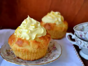 Cupcackes de limón con crema