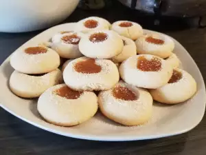 Galletas mantecadas con mermelada