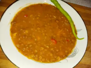 Lentejas veganas al horno