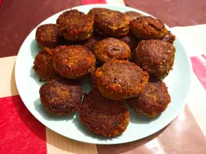 Albóndigas de lentejas con salsa barbacoa