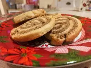 Galletas caracolas de espelta para Navidad