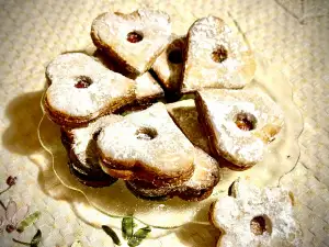 Galletas Linzer para el Día de San Valentin