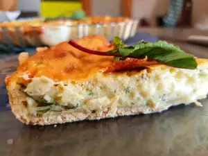 Quiche de hojas de remolacha