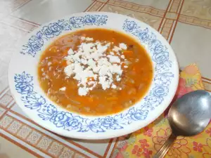 Sopa de cebolla con trigo sarraceno