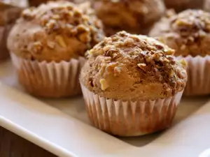 Muffins de nueces con chocolate