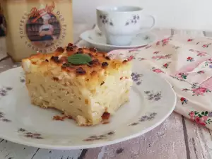 Delicioso postre de macarrones al horno