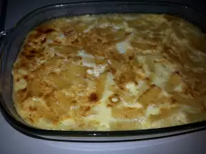 Deliciosos macarrones al horno con leche y huevos