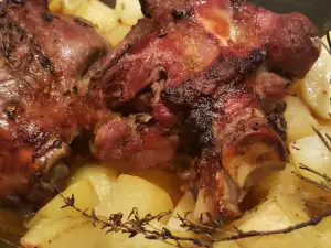 Codillo de cerdo marinado en bolsa de asar