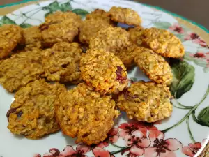 Galletas de avena con platano y arándanos