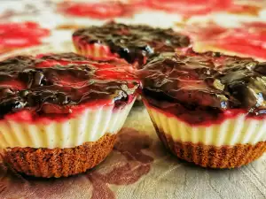 Mini tartas de queso para el día de los enamorados