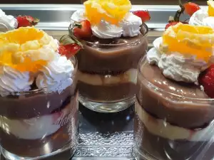 Mini tartas en vasitos