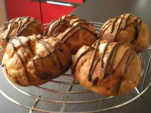 Éclairs con crema de vainilla