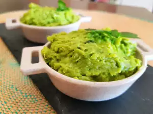 Crema de guisantes y menta para untar