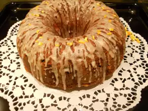 Cake de zanahoria americano con glaseado de naranja