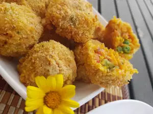 Croquetas veganas de zanahoria con deliciosa salsa