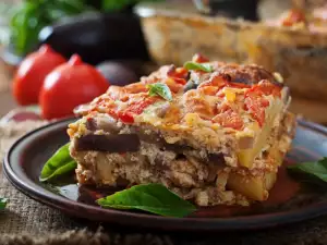 Moussaka sin carne al estilo turco