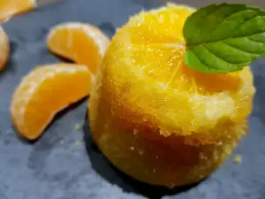 Mini magdalenas con mandarina, jengibre y miel