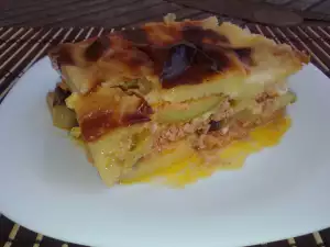 Moussaka griega con berenjenas