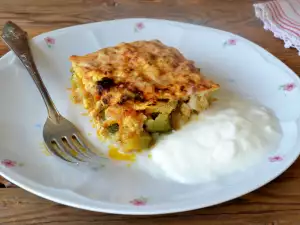 Moussaka de calabacín y pollo